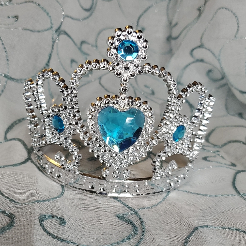Plastic Silver &‎ Blue Tiara